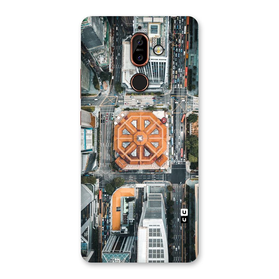 Orange Dome Back Case for Nokia 7 Plus