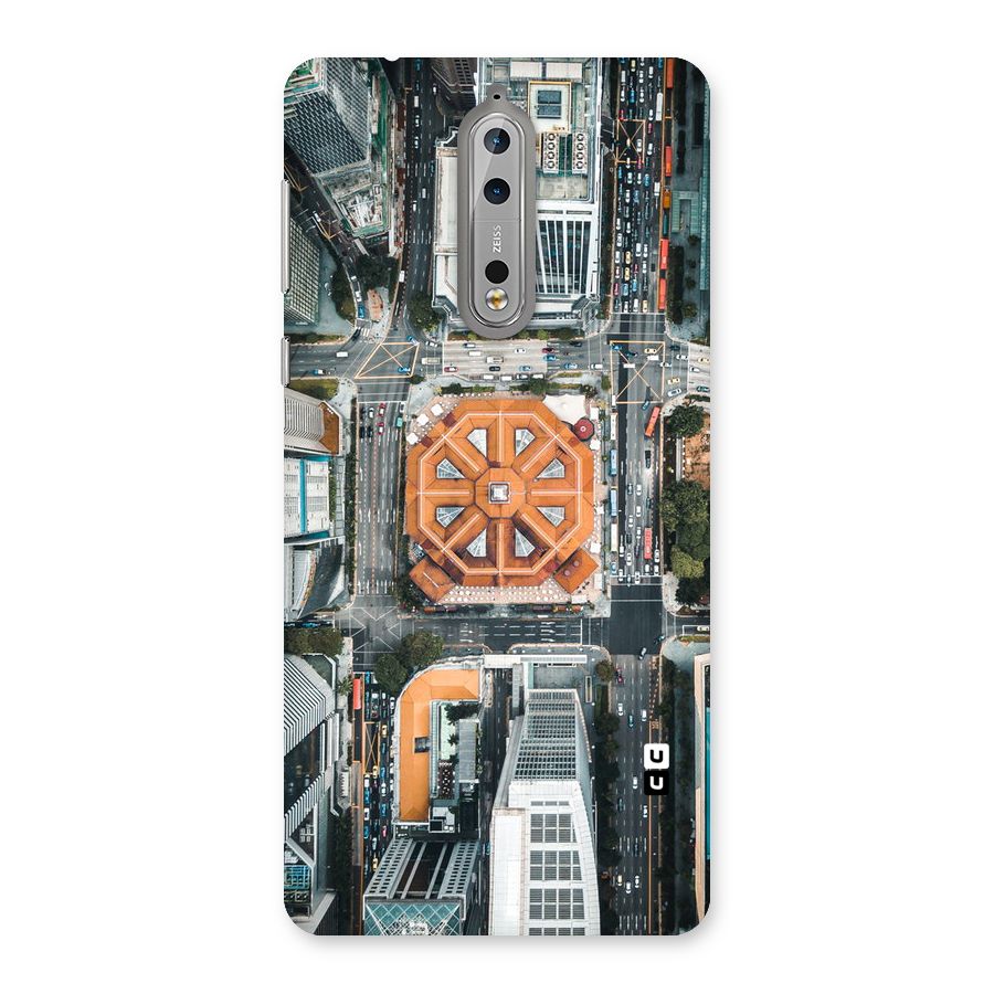 Orange Dome Back Case for Nokia 8