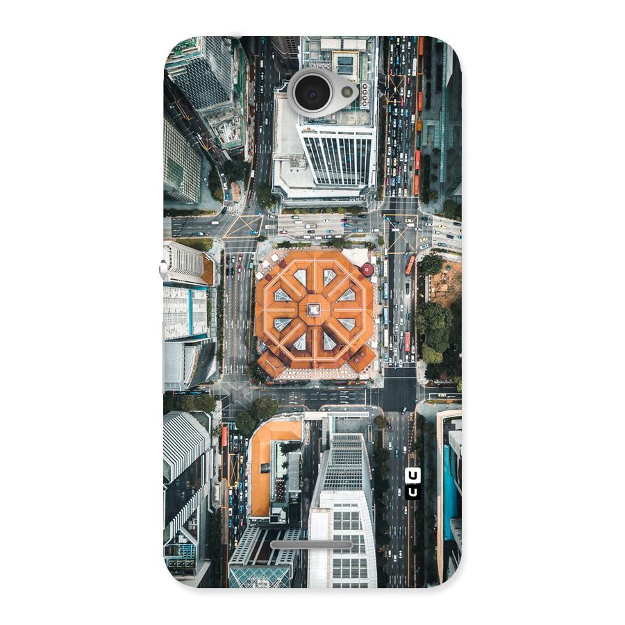 Orange Dome Back Case for Sony Xperia E4