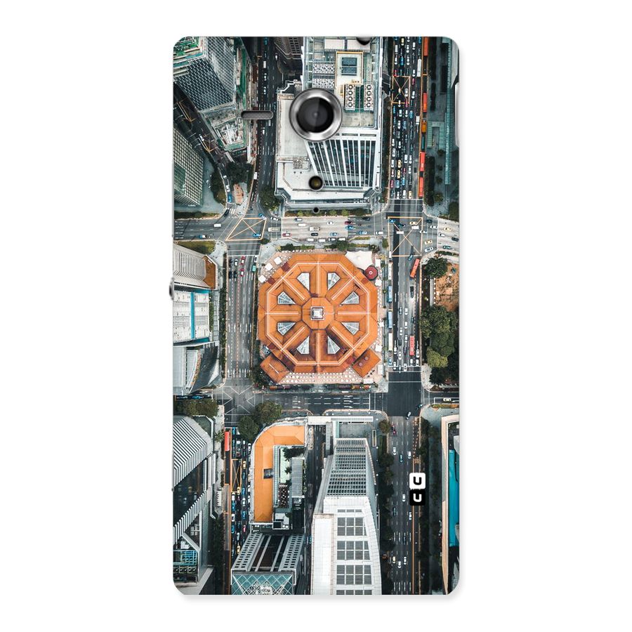 Orange Dome Back Case for Sony Xperia SP