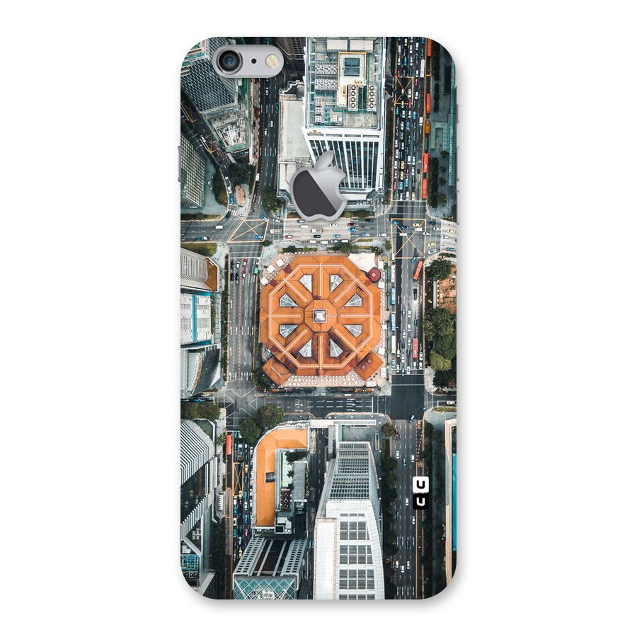Orange Dome Back Case for iPhone 6 Plus 6S Plus Logo Cut