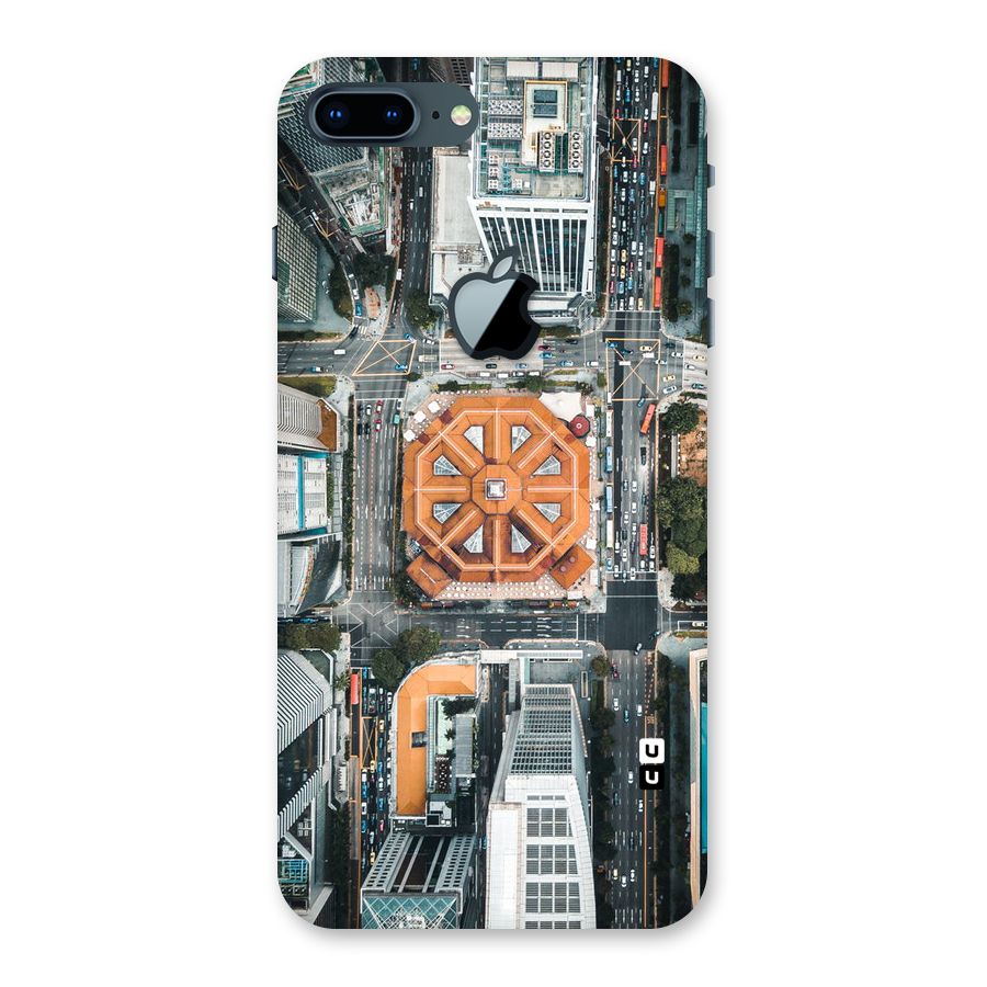 Orange Dome Back Case for iPhone 7 Plus Apple Cut