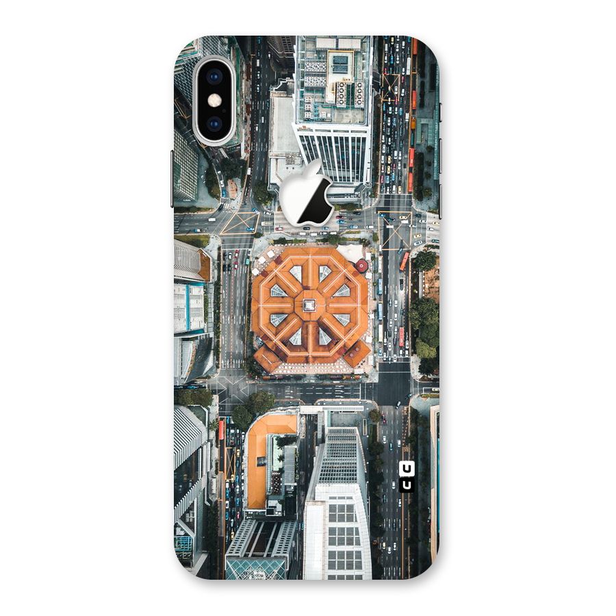 Orange Dome Back Case for iPhone XS Max Apple Cut