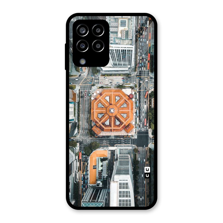 Orange Dome Glass Back Case for Galaxy M33