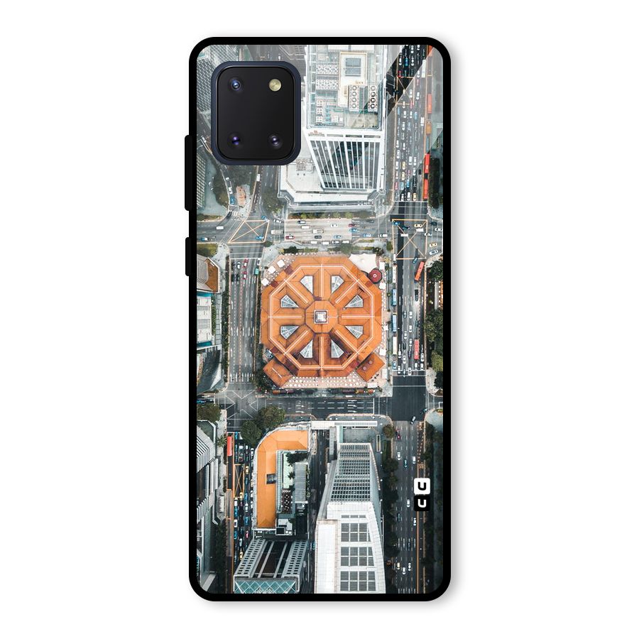 Orange Dome Glass Back Case for Galaxy Note 10 Lite