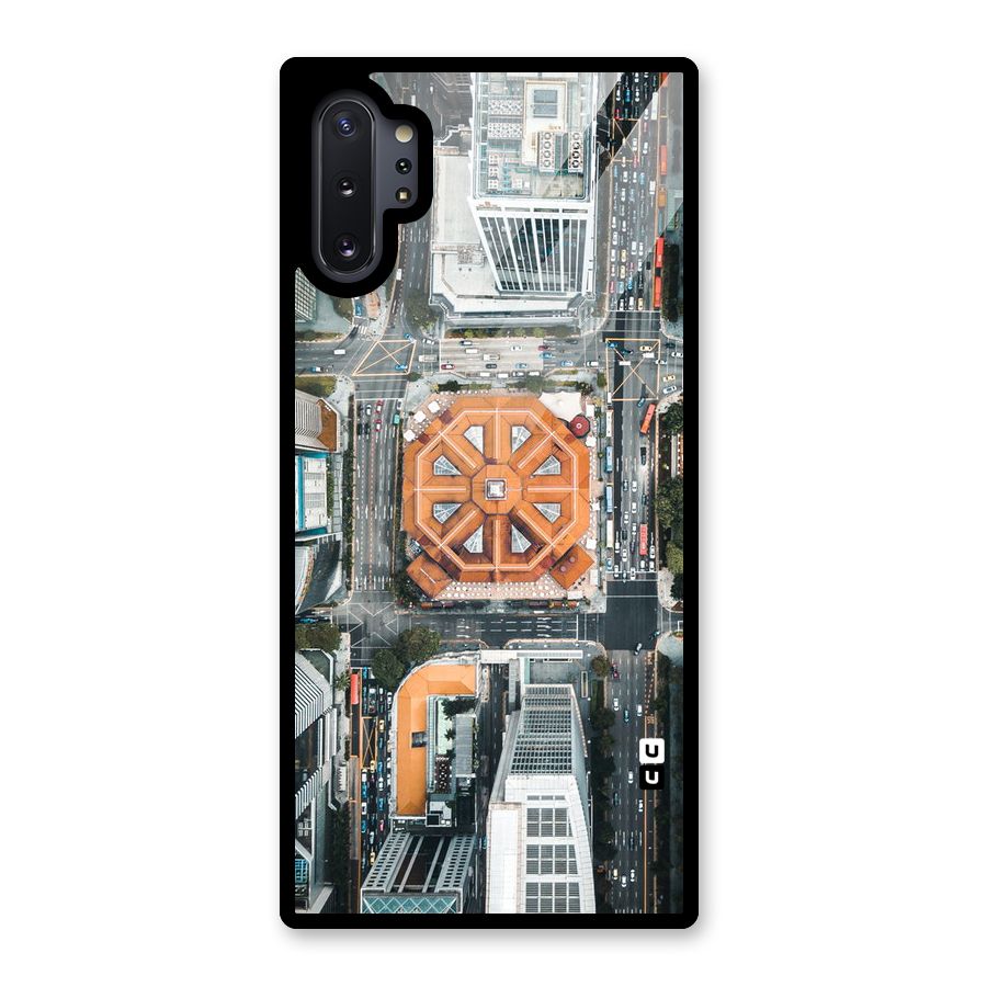 Orange Dome Glass Back Case for Galaxy Note 10 Plus