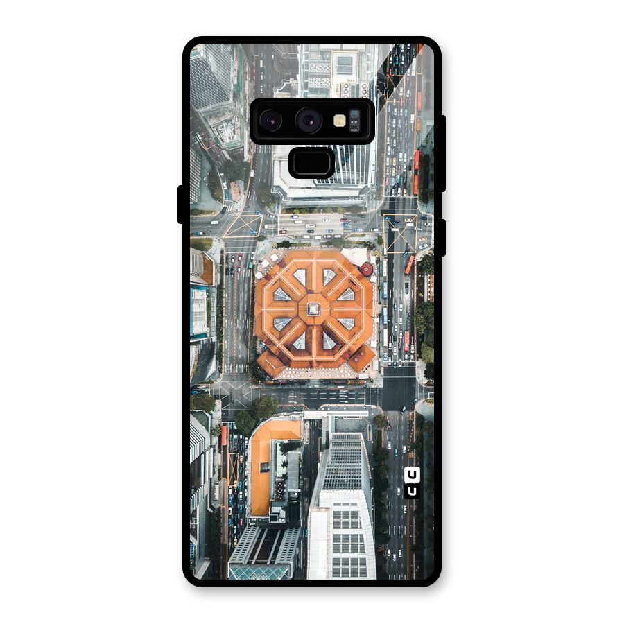 Orange Dome Glass Back Case for Galaxy Note 9