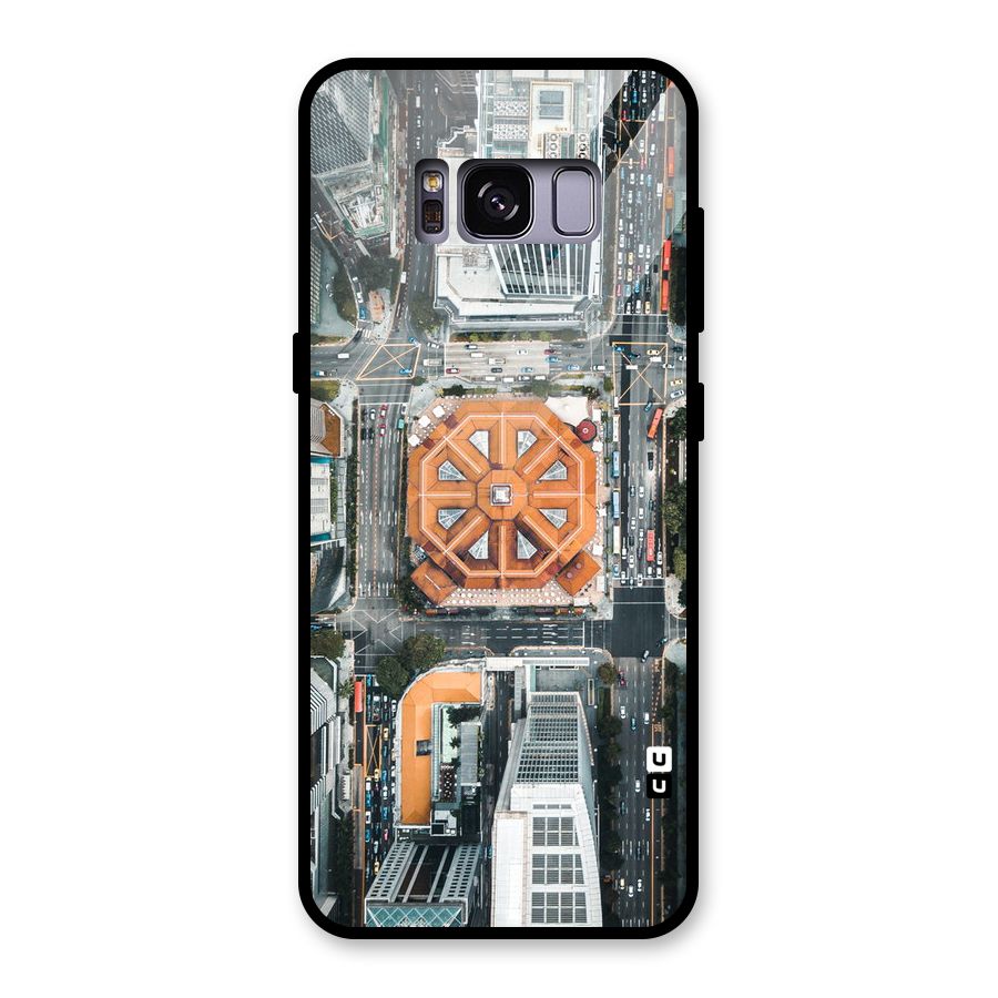 Orange Dome Glass Back Case for Galaxy S8