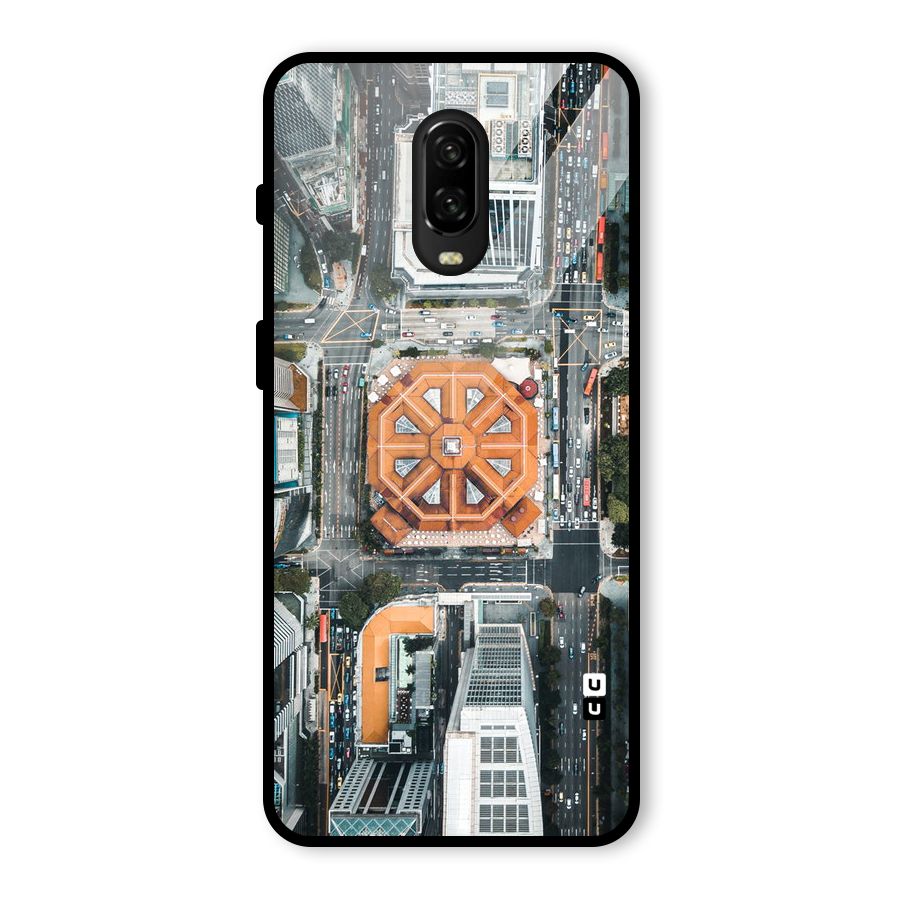Orange Dome Glass Back Case for OnePlus 6T