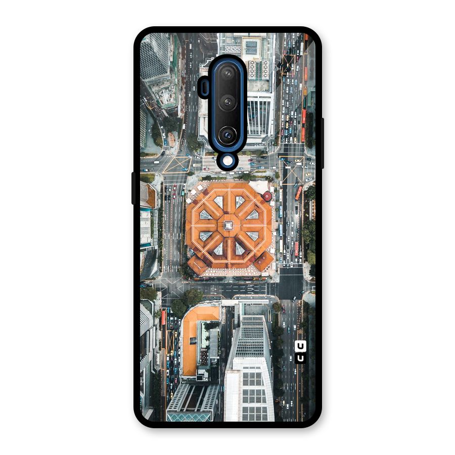 Orange Dome Glass Back Case for OnePlus 7T Pro