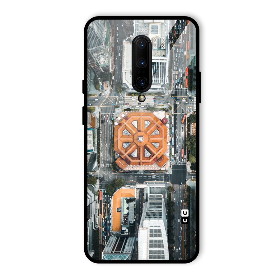 Orange Dome Glass Back Case for OnePlus 7 Pro