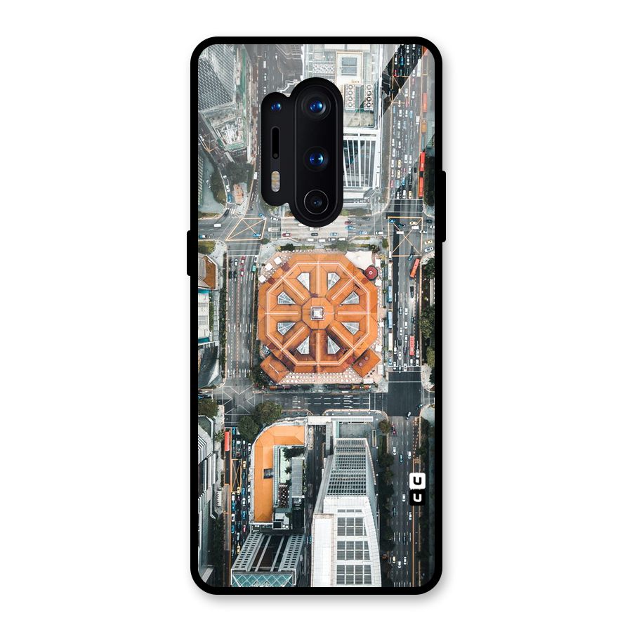 Orange Dome Glass Back Case for OnePlus 8 Pro