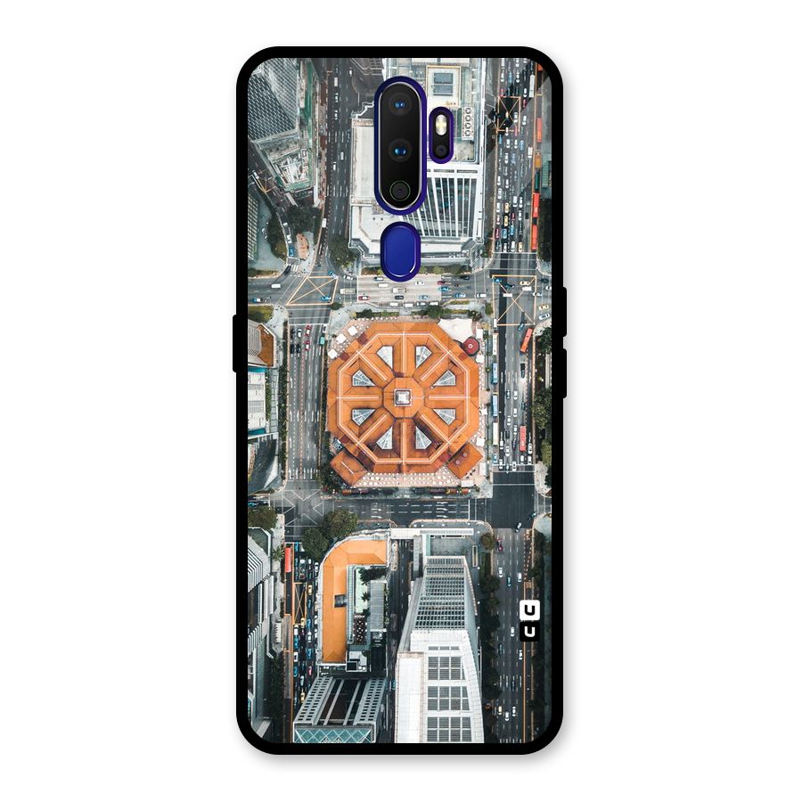 Orange Dome Glass Back Case for Oppo A9 (2020)