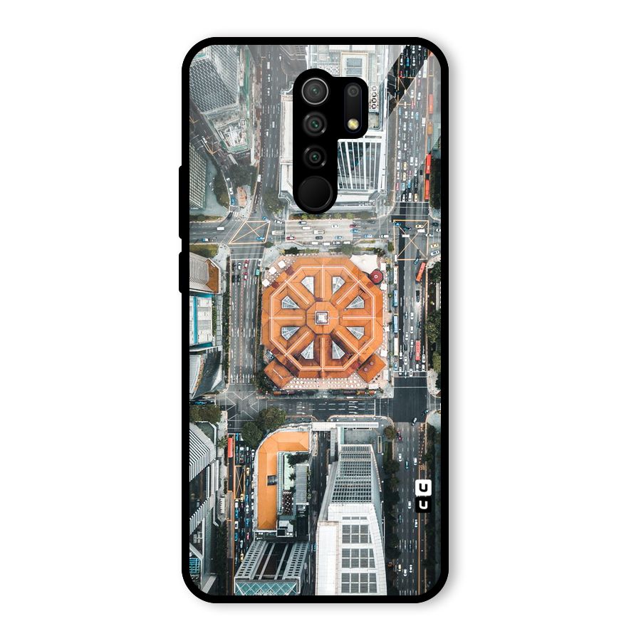 Orange Dome Glass Back Case for Poco M2