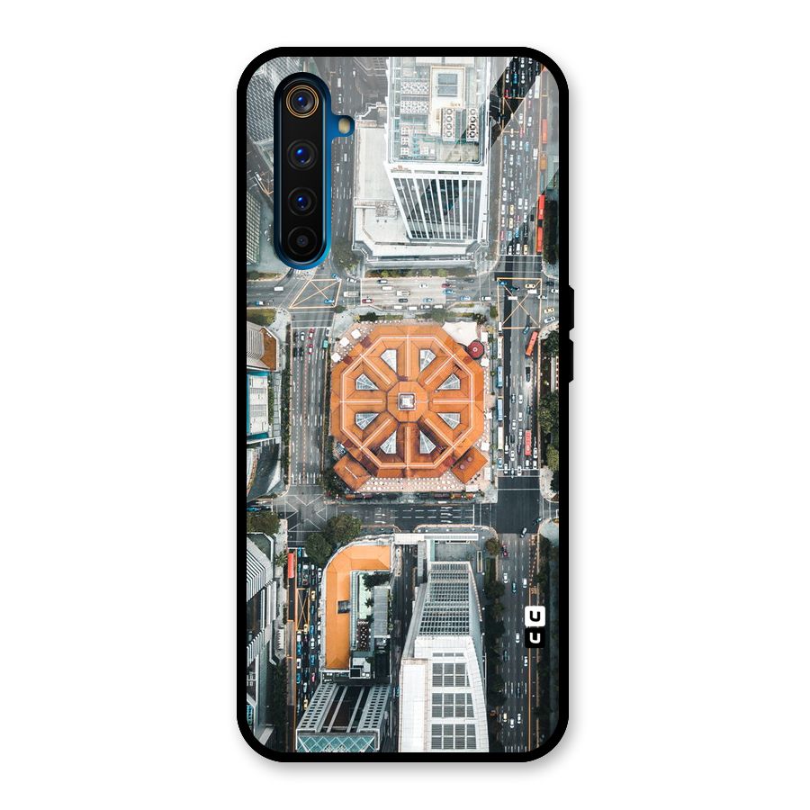 Orange Dome Glass Back Case for Realme 6 Pro