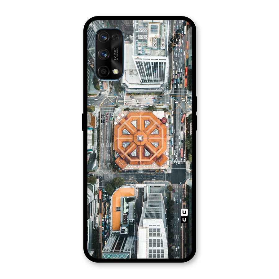 Orange Dome Glass Back Case for Realme 7 Pro