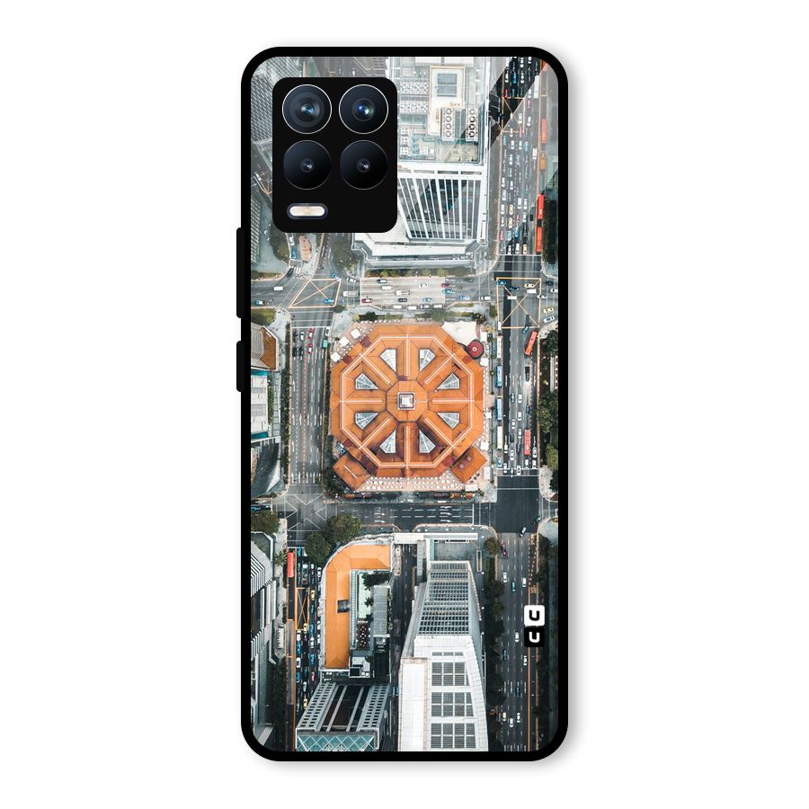 Orange Dome Glass Back Case for Realme 8