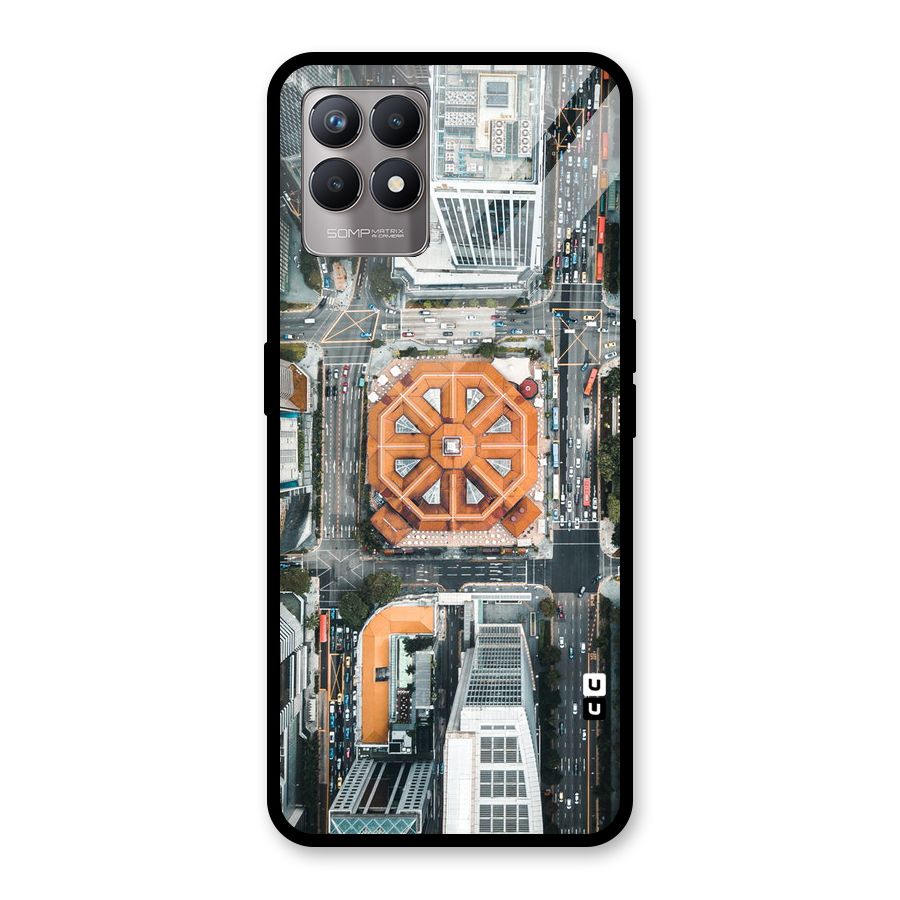 Orange Dome Glass Back Case for Realme Narzo 50