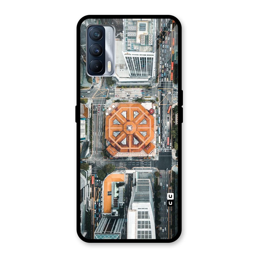Orange Dome Glass Back Case for Realme X7