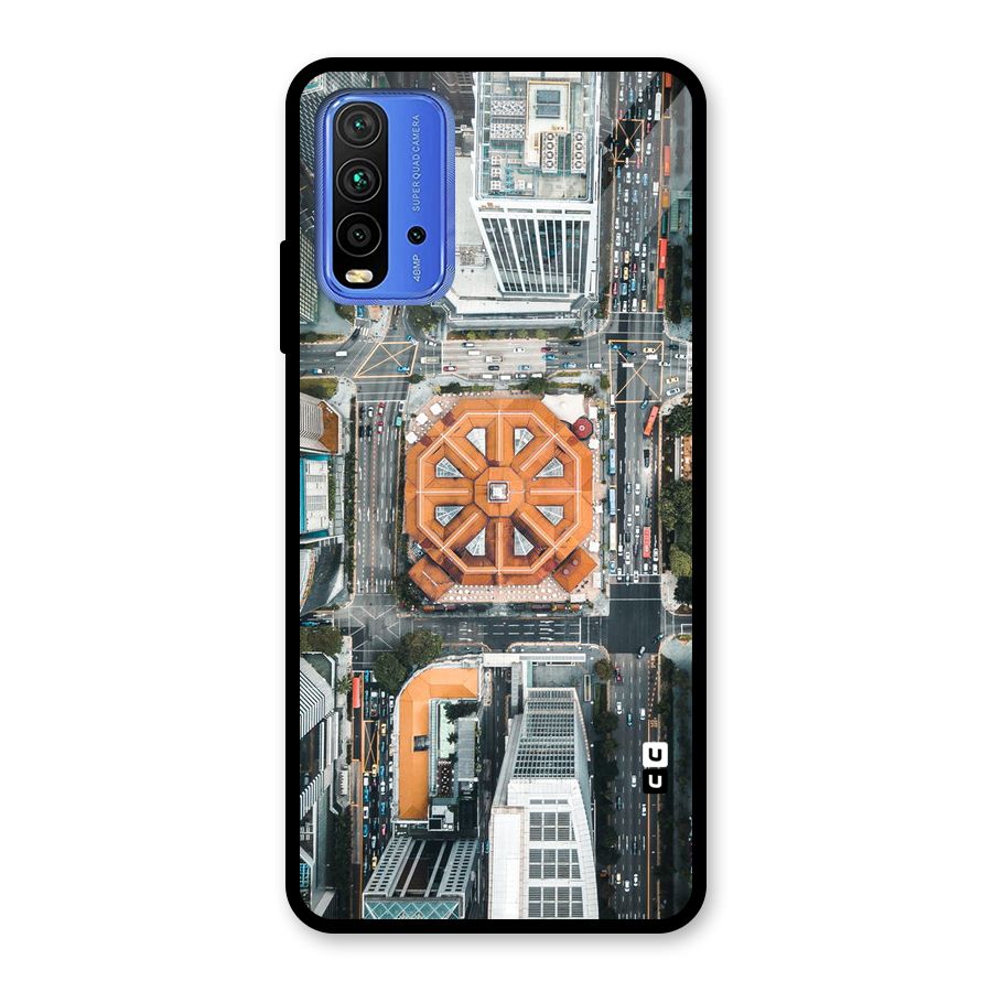 Orange Dome Glass Back Case for Redmi 9 Power