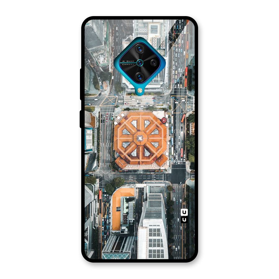 Orange Dome Glass Back Case for Vivo S1 Pro