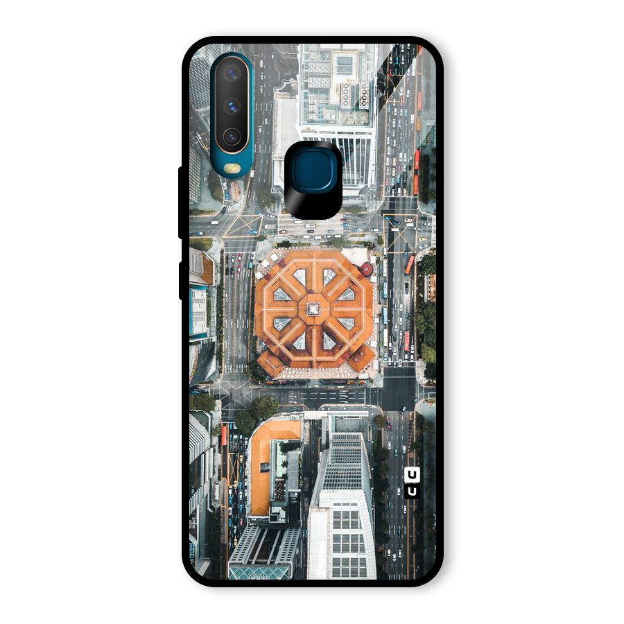 Orange Dome Glass Back Case for Vivo U10