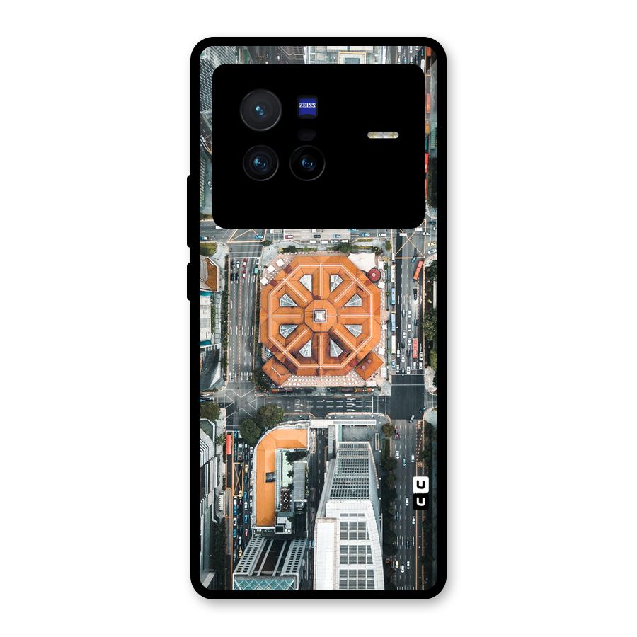Orange Dome Glass Back Case for Vivo X80