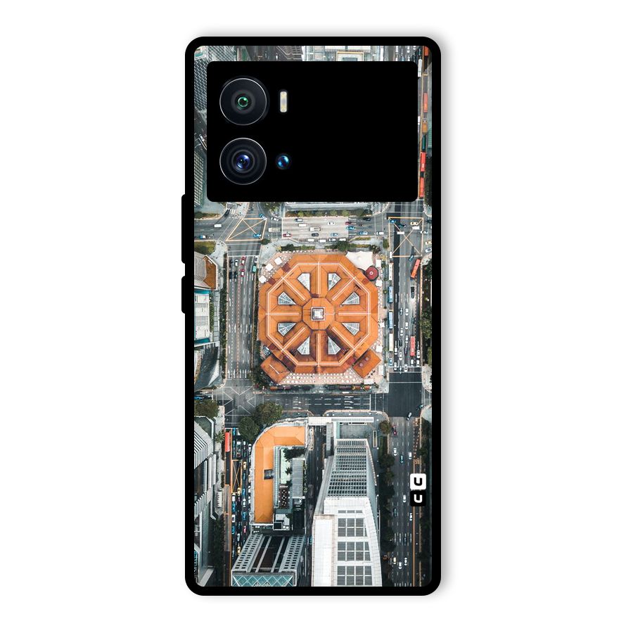 Orange Dome Glass Back Case for Vivo iQOO 9 Pro