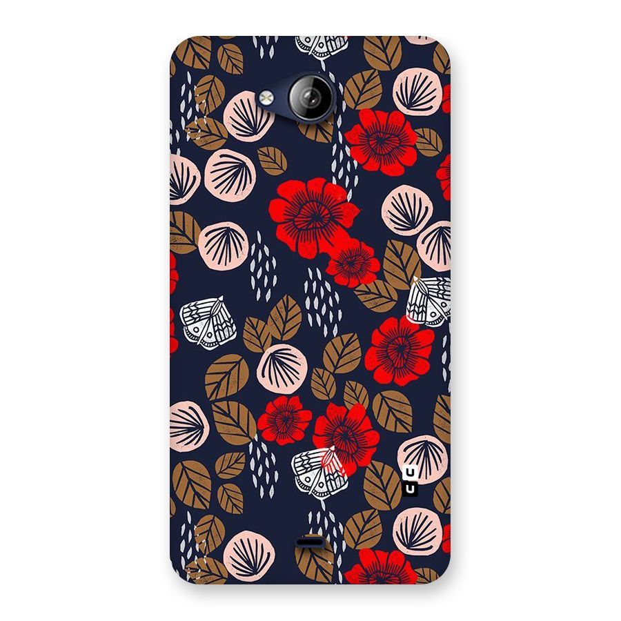 Orange Flora Back Case for Canvas Play Q355