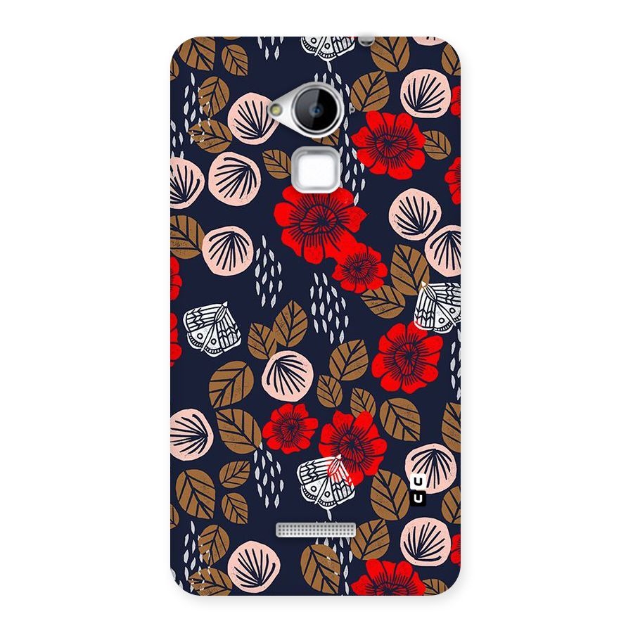 Orange Flora Back Case for Coolpad Note 3
