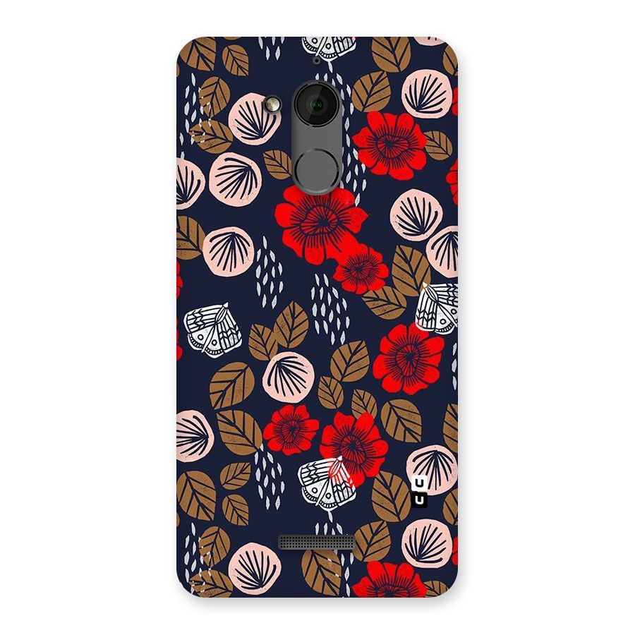 Orange Flora Back Case for Coolpad Note 5