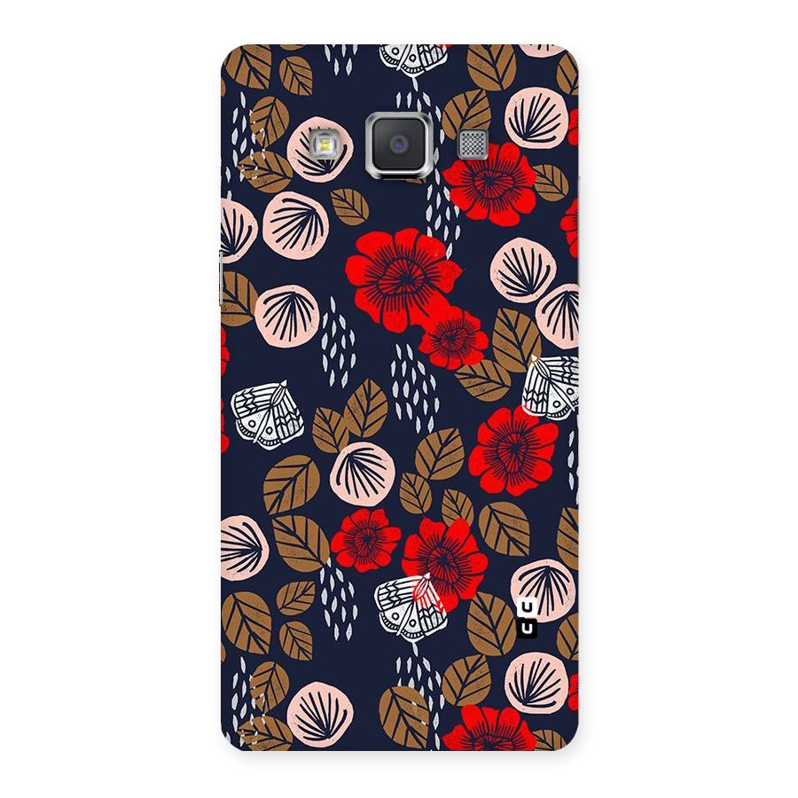 Orange Flora Back Case for Galaxy Grand Max