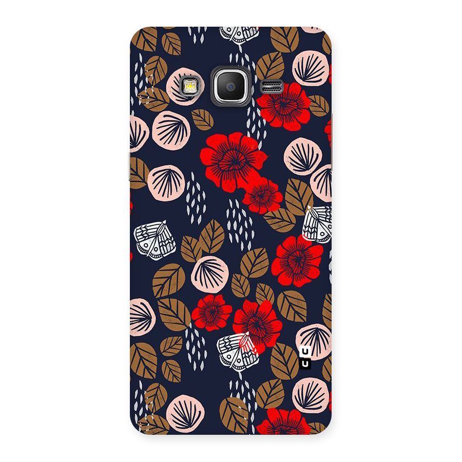 Orange Flora Back Case for Galaxy Grand Prime