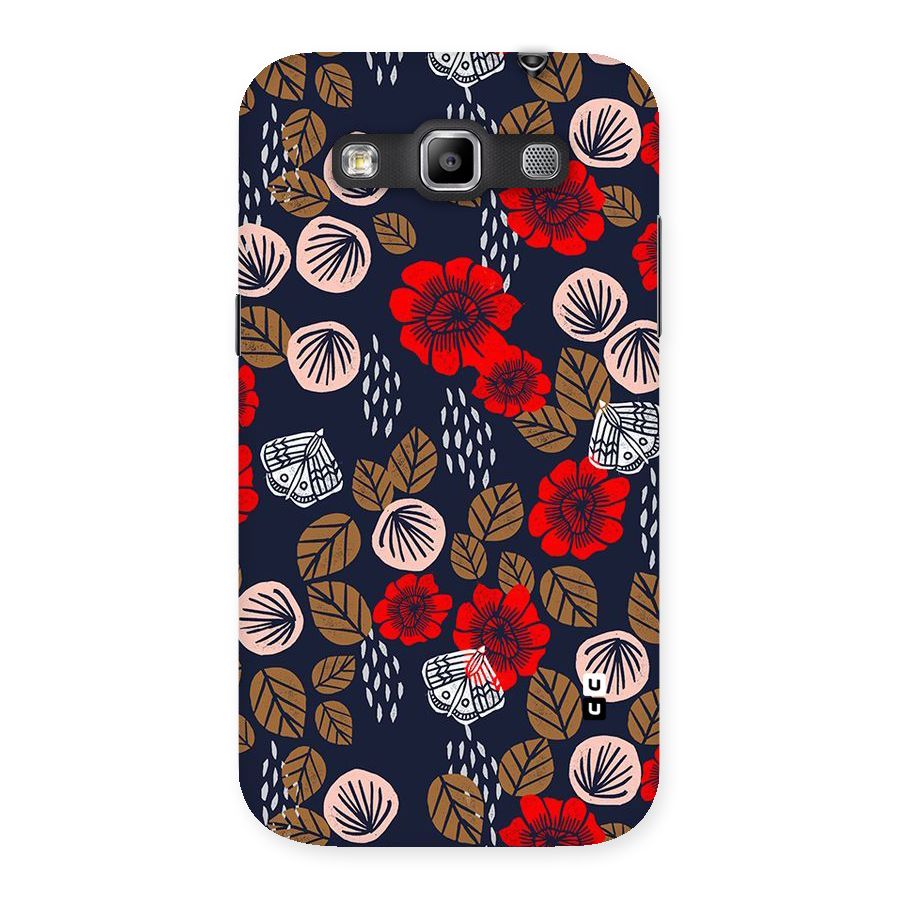 Orange Flora Back Case for Galaxy Grand Quattro