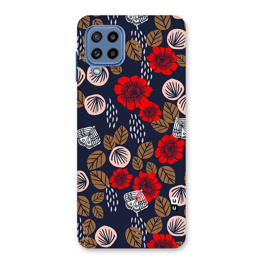 Orange Flora Back Case for Galaxy M32