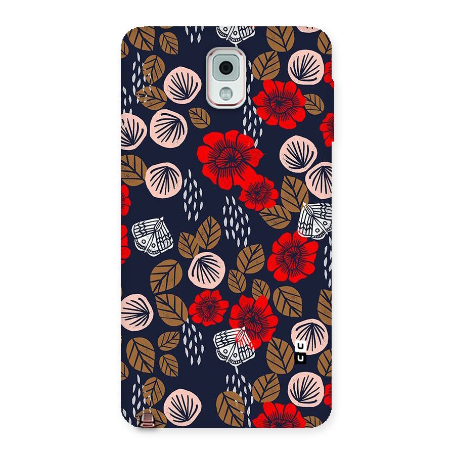 Orange Flora Back Case for Galaxy Note 3