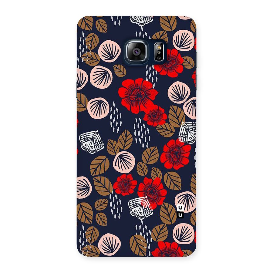 Orange Flora Back Case for Galaxy Note 5
