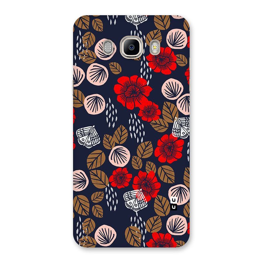 Orange Flora Back Case for Galaxy On8
