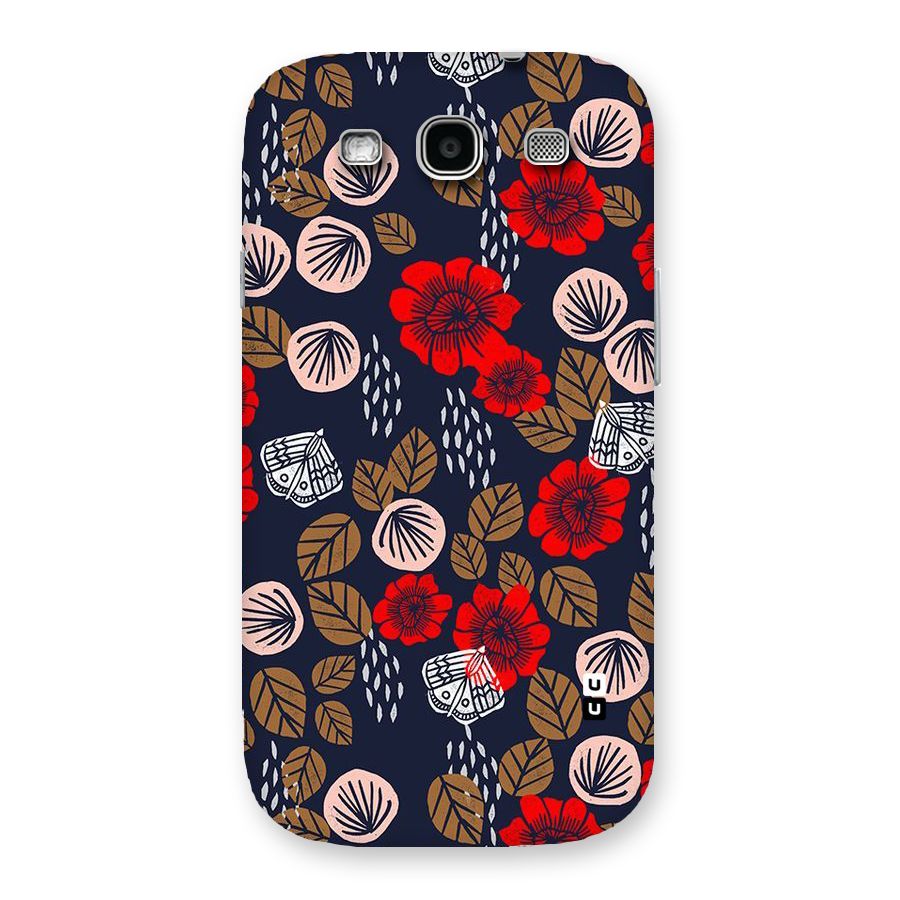 Orange Flora Back Case for Galaxy S3