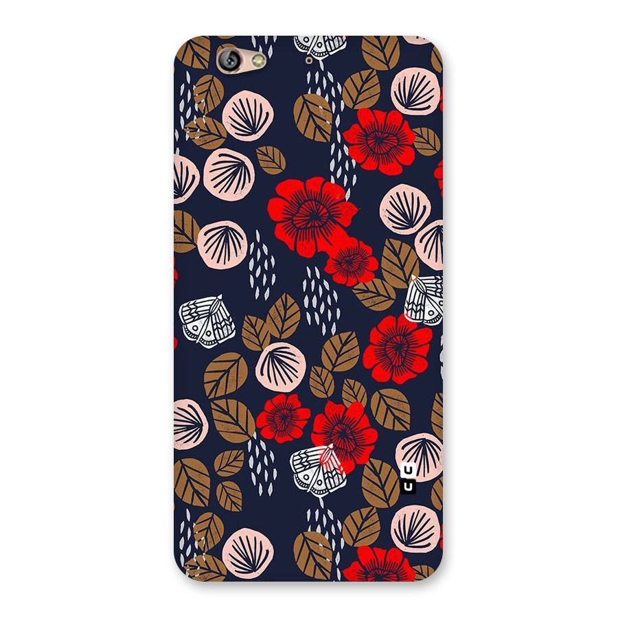 Orange Flora Back Case for Gionee S6