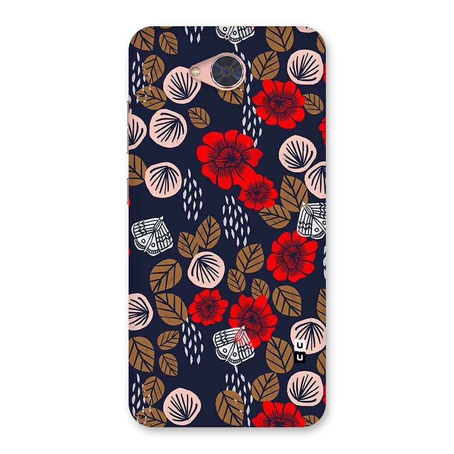 Orange Flora Back Case for Gionee S6 Pro