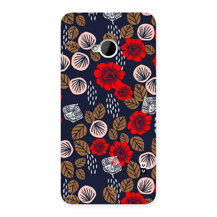 Orange Flora Back Case for HTC One M7