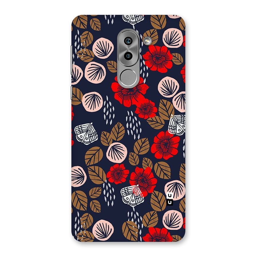 Orange Flora Back Case for Honor 6X