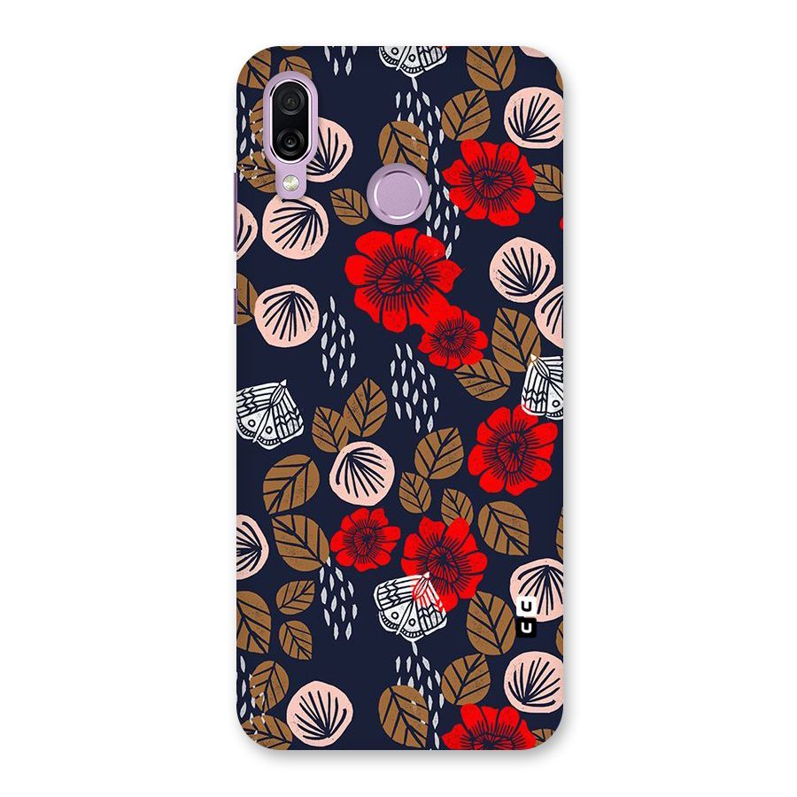 Orange Flora Back Case for Honor Play