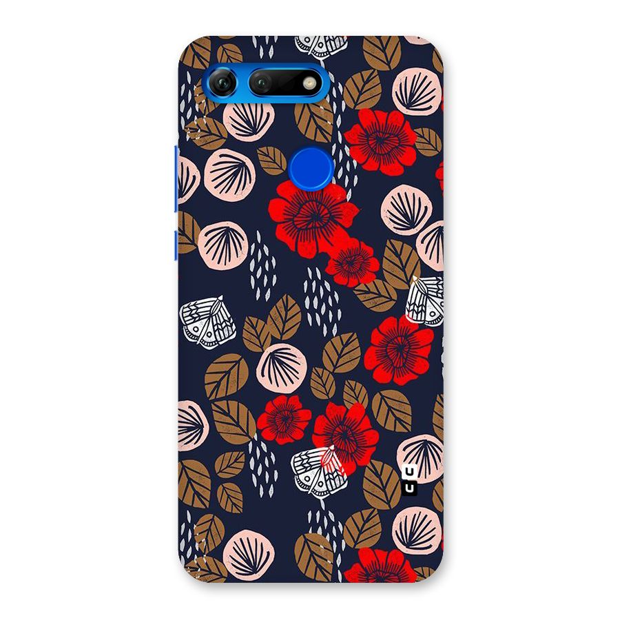 Orange Flora Back Case for Honor View 20