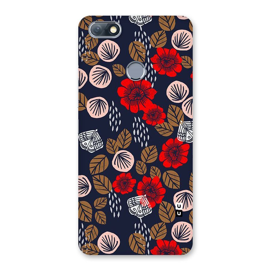 Orange Flora Back Case for Infinix Note 5