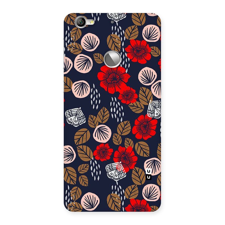 Orange Flora Back Case for LeTV Le 1s