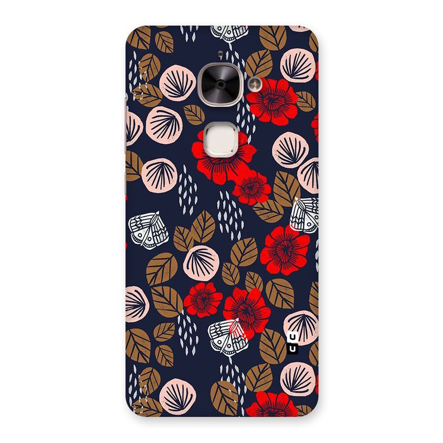 Orange Flora Back Case for Le 2