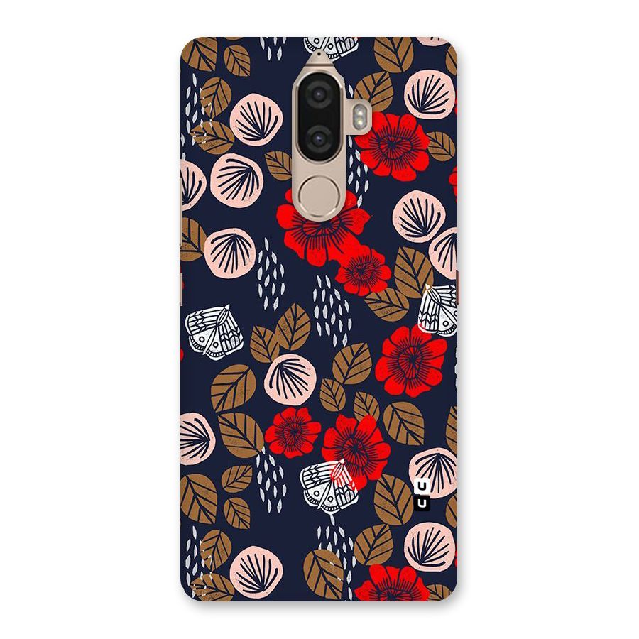 Orange Flora Back Case for Lenovo K8 Note