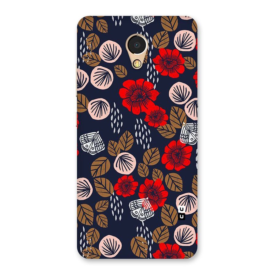 Orange Flora Back Case for Lenovo P2